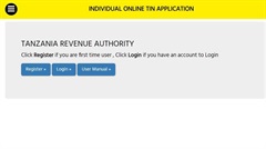 TRA online registration of TIN 